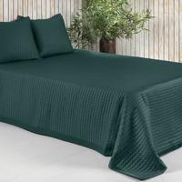 Dommelin Dommelin Sprei Chicago Satijn 300TC Antiekgroen 260x280 cm Dommelin Dommelin Sprei Chicago Satijn 300TC Antiekgroen 260x280 cm