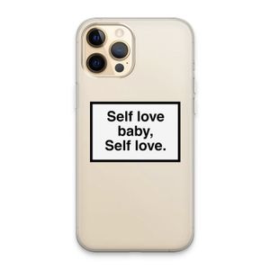 Self love: iPhone 13 Pro Max Transparant Hoesje