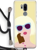 Ice cream: LG G7 Thinq Transparant Hoesje met koord