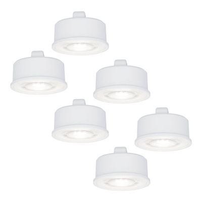 HOFTRONIC™ 6x Dimbare LED module - Vervangt GU10 - Lage inbouwdiepte - 6000K daglicht wit - 3.8 Watt - 270 Lumen - Universeel - Ultra dun