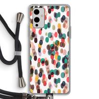Tropical Dots: OnePlus 9 Transparant Hoesje met koord