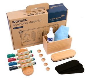 Legamaster WOODEN starterkit voor whiteboards, doos