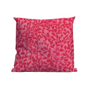 Kussen Bloem Rood Roze 40x40cm. Smooth Poly Hoes