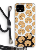Croissant: Pixel 4 Transparant Hoesje met koord