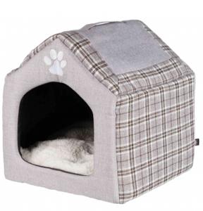 Trixie relax iglo hondenhuis silas grijs / creme 40x45x40 cm