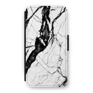 Witte marmer 2: iPhone 12 Flip Hoesje