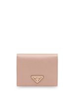 Prada petit portefeuille en cuir Saffiano - Rose - thumbnail