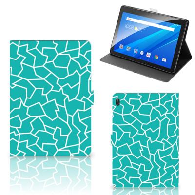Lenovo Tab E10 Hoes Cracks Blue Lenovo Tab E10 Hoes Cracks Blue