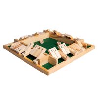 Clown Games Shut the Box spel hout