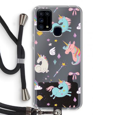 Fantasiewereld: Samsung Galaxy M31 Transparant Hoesje met koord