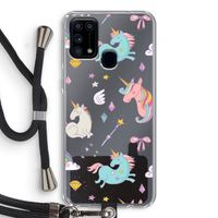Fantasiewereld: Samsung Galaxy M31 Transparant Hoesje met koord