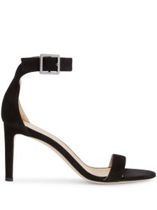 Giuseppe Zanotti sandales Neyla 85 mm en daim - Noir