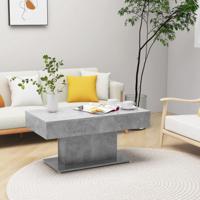 Salontafel 96x50x45 cm bewerkt hout betongrijs