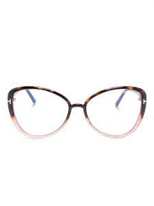 TOM FORD Eyewear lunettes de soleil à monture papillon - Marron