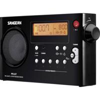 Sangean PR-D7 Transistorradio VHF (FM), Middengolf Zwart