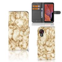 Samsung Galaxy Xcover 5 | Bookcase | Marmer Goud | Portemonnee hoesje