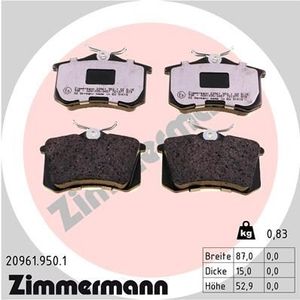 Remblokkenset, schijfrem rd:z 209619501