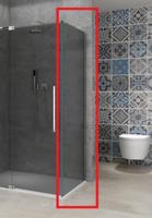 Vaste Wand Van Rijn Products ST08 100x200 cm 8 mm Rookglas met Muurprofiel Chroom tbv Hoekcabine Vaste Wand Van Rijn Products ST08 100x200 cm 8 mm Rookglas met Muurprofiel Chroom tbv Hoekcabine