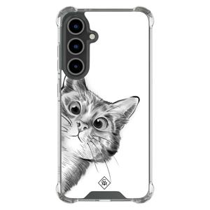 Samsung Galaxy S24 FE shockproof hoesje - Kat kiekeboe