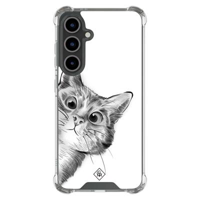 Samsung Galaxy S24 FE shockproof hoesje - Kat kiekeboe