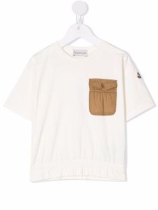 Moncler Enfant t-shirt à poche poitrine - Blanc