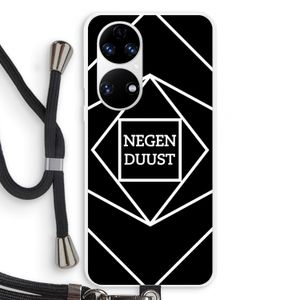 Negenduust geometrisch: Huawei P50 Transparant Hoesje met koord