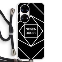 Negenduust geometrisch: Huawei P50 Transparant Hoesje met koord