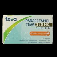 Teva Paracetamol 120 mg 10 Zetpillen