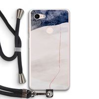 Stone White: Pixel 3 XL Transparant Hoesje met koord