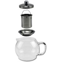 Glazen koffiepot / theekan / theepot met filter 1,2 liter - thumbnail