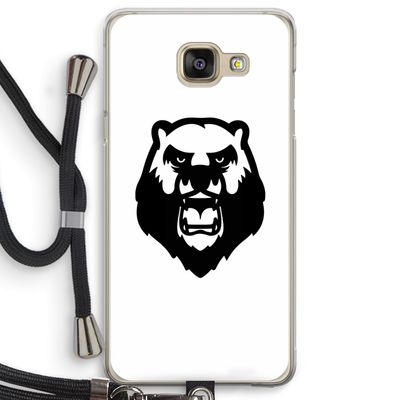 Angry Bear (white): Samsung Galaxy A5 (2016) Transparant Hoesje met koord