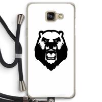 Angry Bear (white): Samsung Galaxy A5 (2016) Transparant Hoesje met koord