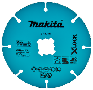 Makita Accessoires Doorslijpschijf 125x22,23x2,0mm - E-11776 E-11776