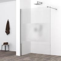 Wiesbaden Comfort Inloopdouche 160x200cm - Nano Helder & Melkglas Band