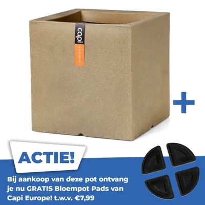 Pot vk smooth nl 40x40x40cm beige Pot vk smooth nl 40x40x40cm beige