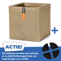 Pot vk smooth nl 40x40x40cm beige