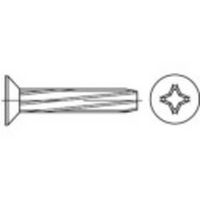 TOOLCRAFT 141820 Tapschroeven M8 40 mm Kruiskop Phillips DIN 7516 Staal Galvanisch verzinkt 100 stuk(s)