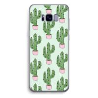 Cactus Lover: Samsung Galaxy S8 Plus Transparant Hoesje - thumbnail