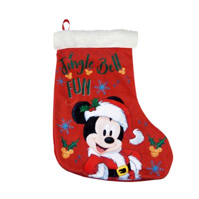 Kerstsok Mickey Mouse Happy smiles 42 cm