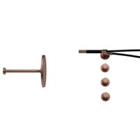 Hotbath Cobber - CB7067 - Inbouw Regendoucheset - Geborsteld Koper PVD - 2 Stopkranen - Thermostatisch - Plafondbuis 30 cm - Hoofddouche 300 mm - Staafhanddouche - met M106 - Waterbesparend