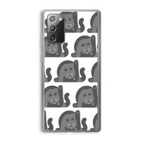 Cats: Samsung Galaxy Note 20 / Note 20 5G Transparant Hoesje Cats: Samsung Galaxy Note 20 / Note 20 5G Transparant Hoesje