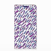 Samsung Galaxy S10e Hoesje met Magneet Feathers Color - thumbnail