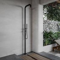 Buitendouche vrijstaand Fortifura Outdoor Original Met Handdouche Mat Zwart Fortifura