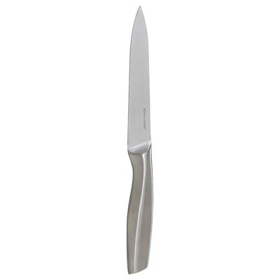 5Five snijmes/fruit/groente mes Precision - 1x stuks - RVS - zilver - 24 cm