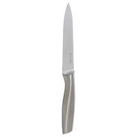 5Five snijmes/fruit/groente mes Precision - 1x stuks - RVS - zilver - 24 cm