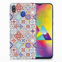 Samsung Galaxy M20 (Power) | Flexibel TPU | Siliconen hoesje | Tiles Color