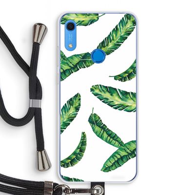 Lange bladeren: Huawei Y6s Transparant Hoesje met koord