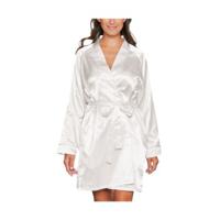 Lady Avenue Satin Short Kimono - thumbnail