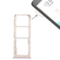 2 x SIM-kaart lade + micro SD-kaart lade voor OPPO A5 (paars)