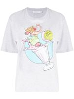 Maison Kitsuné t-shirt en coton à imprimé graphique - Gris